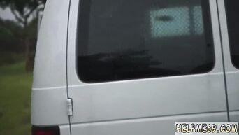 Brutal fisting in the van and a rough blowjob in the woods