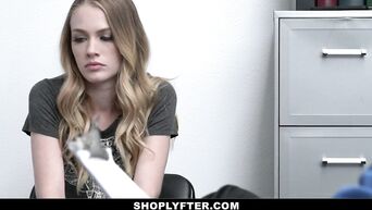 ShopLyfter - Petite Blonde Sucks Off Security To Get Out Of Jail